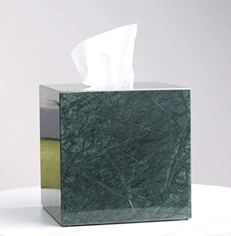 Amazon.com: Tissue paper Box Green Marble, for Living Room Table, Dinning Tableware, Dressing Room, Vanity/Bathroom Accessories, Bathroom Decor: Handmade Dressing Room Vanity, Vanity Bathroom Decor, Dressing Vanity, Stone Display, Tissue Paper Holder, Marble Accessories, Marble Box, Room Vanity, Marble Home