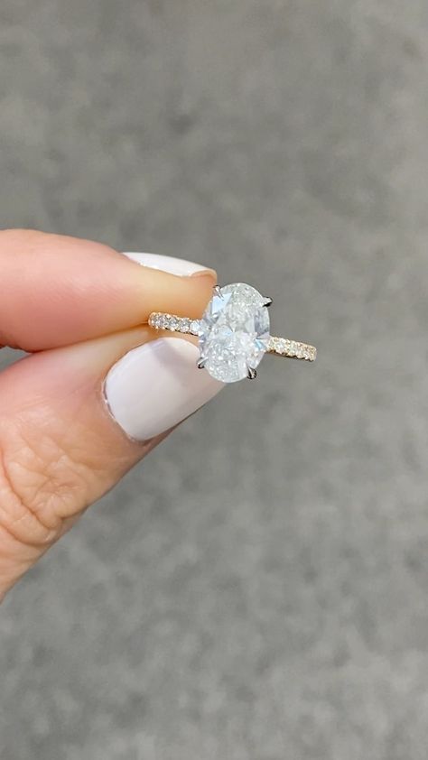 harmonyjewelslondon on Instagram: 2-carat oval engagement ring Comment if you ❤️ Tag your partner 📲 #oval #ovalcut #ovalcutdiamond #ovalengagementring #bespoke Oval Engagement Ring, Bespoke Engagement Ring, Oval Engagement, Oval Ring, Oval Rings, Engagement Rings Oval, Oval Cut Diamond, If You, 2 Carat