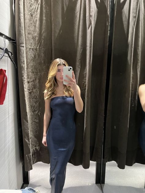 zara, maxi dress, blue dress, ootd, outfit idea Zara Maxi Dress, Dress Ootd, Strapless Bodycon Dress, Ootd Outfit, Maxi Dress Blue, Outfit Idea, Dress Blue, Blue Dress, Blue Dresses