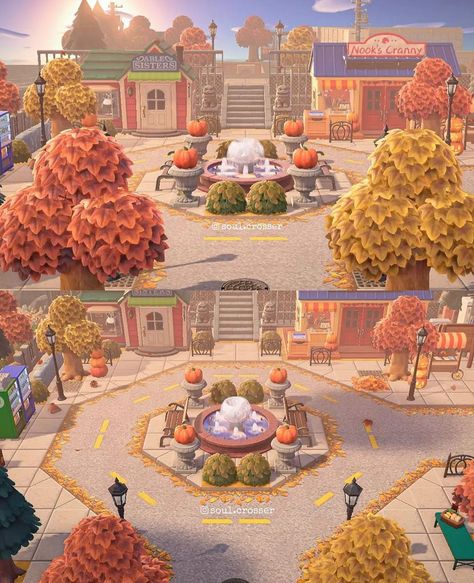 Animal Crossing Designs on Instagram: “This beautiful town square (octagon? 😂) gets me more hyped for 11/5! Maybe I should set a countdown for it… 🏝#crossingcreations credit to…” Acnh Town Square, Animal Crossing Island Inspo, Animal Crossing Designs, Cottagecore Animal Crossing, Nintendo Switch Animal Crossing, Acnh Cottagecore, Animal Crossing 3ds, Animal Crossing Funny, City Island