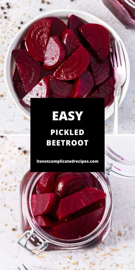 If you love Pickled Beetroot, I will show you how easy it is to make your own, and customise the flavours to suit your taste. We use a quick pickling method that transforms earthy beetroot into a full of flavour condiment that is slightly sweet, slightly tangy and a little bit spicy. It’s a vibrant, full flavoured condiment that will enhance many dishes. Pickled Beets With Onions, Best Pickled Beets Recipe, Beats Recipe, Harvard Beets, Canned Pickled Beets, Pickled Beetroot, Pickled Beets Recipe, Beets Recipe, Beetroot Recipes