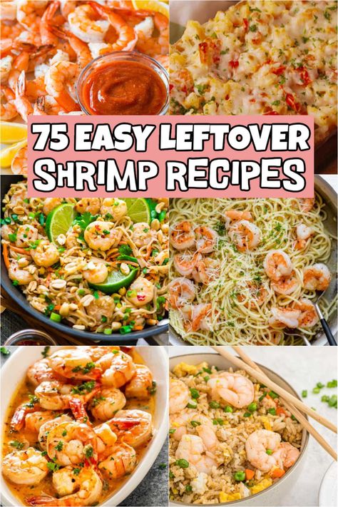 What To Make With Cooked Shrimp, Recipe Using Cooked Shrimp, What To Do With Cooked Shrimp, Cocktail Shrimp Recipes Dinners, Recipes With Cocktail Shrimp, Easy Shrimp Lunch Ideas, Leftover Seafood Recipes, What Can I Make With Shrimp, Recipes Using Cooked Prawns