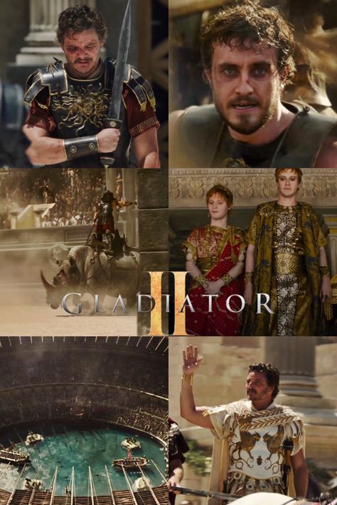 Gladiator 2 Paul Mescal, Emperor Caracalla Gladiator 2, Emperor Geta, Gladiator 2, Iconic Films, Paul Mescal, Russell Crowe, Ridley Scott, Roman History