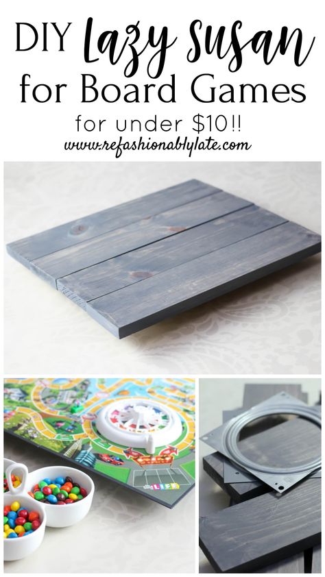 Diy Lazy Susan, Do It Yourself Decoration, Cadeau Diy, Game Board, Décor Diy, Lazy Susan, Back To Nature, Diy Easy, Easy Tutorial