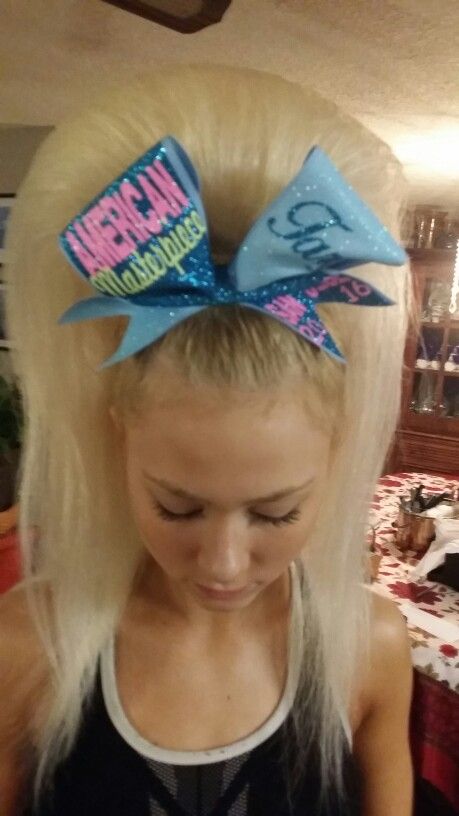 Posh Pony! Cheer Ponytail, Cheer Life, Cheer Hair, Teased Hair, Cheer Uniform, Hairdo For Long Hair, High Ponytails, Cheer Bows, Volume Hair