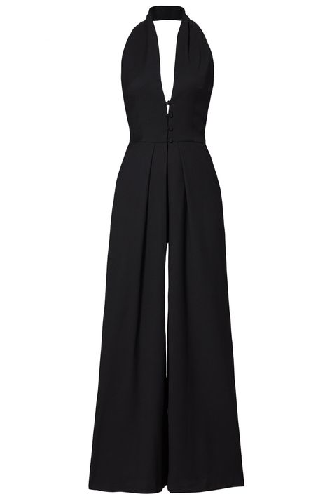 Jumpsuit Outfit Fancy, Classy Black Jumpsuit, Fancy Jumpsuits, Fancy Jumpsuit, Black Jumpsuits, Jump Suits, Elegant Jumpsuit, Martin Grant, Dress Jumpsuit