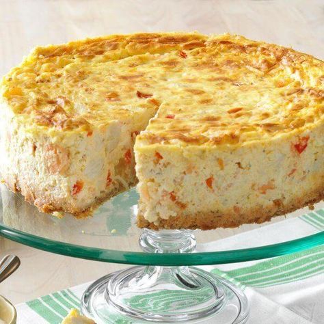 Crab Cheesecake Recipe, Crab Cheesecake, Savory Cheesecakes, Creole Shrimp, Savory Cheesecake, Shrimp Appetizer, Shrimp Creole, Cheese Wheel, Savory Cheese