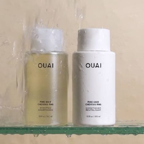 ouai | fine hair | shampoo Ouai Fine Hair, Fine Hair Shampoo, Ouai Shampoo, Shampoo For Fine Hair, Hair Life, Wet Hair, Hair Shampoo, Hair Conditioner, Keratin