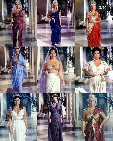 Ancient Egyptian Clothing, 15th Century Fashion, Royalty Clothing, Iconic Costumes, Cleopatra 1963, Egyptian Clothing, Egyptian Fashion, Magic Dress, 1st Place