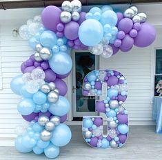 Number Mosaic Balloon, Frozen Balloon Decorations, Birthday Backdrop Decorations, Frozen 3rd Birthday, Mosaic Balloon, Frozen Balloons, Frozen Birthday Party Decorations, Elsa Birthday Party, Frozen Party Decorations