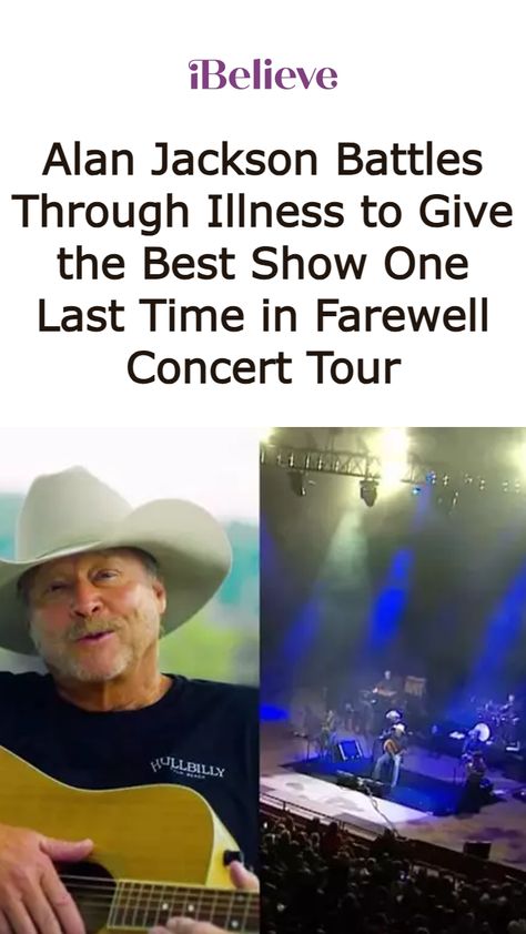 A heartwarming story of Alan Jackson's final concert tour, showcasing his dedication and love for music despite battling illness. 🎤✨❤️ Alan Jackson Lyrics, Alan Jackson Music, Teeth Diseases, Arkansas City, Healing Verses, Alan Jackson, One Last Time, Country Music Singers, Singing Videos