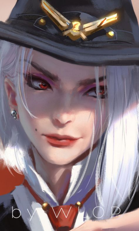 Beautiful, ashe, artwork, Overwatch, 480x800 wallpaper 480x800 Wallpaper, Overwatch Wallpapers, Overwatch Fan Art, Overwatch 2, 판타지 아트, Noragami, 영감을 주는 캐릭터, Digital Art Girl, White Hair