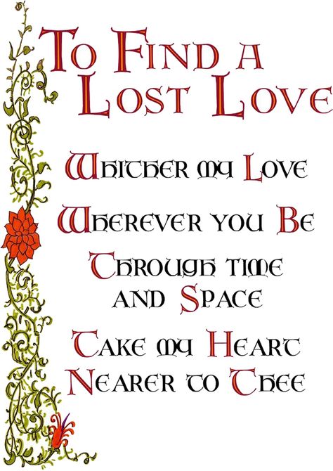 find a lost love Reversal Spell, Book Of Shadows Spells, Book Of Shadows Pages, White Magic Spells, Charmed Tv Show, Easy Love Spells, Charmed Book Of Shadows, Spells For Beginners, Best Psychics