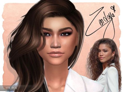 Jolea's Zendaya Sims 4 Zendaya, Zendaya Dress, Zendaya Hair, The Sims 4 Skin, The Sims 4 Pc, Free Sims 4, Sims 4 Game Mods, Sims 4 Teen, Sims Games