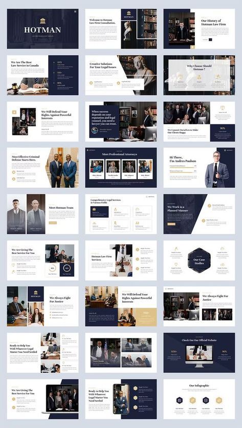 Law Firm Powerpoint Template. 32 Slides. Professional Layout Design, Sophisticated Presentation Design, Word Presentation Design, Law Powerpoint Templates, Slide Deck Design, Law Presentation, Corporate Magazine, Powerpoint Slide Templates, 포트폴리오 레이아웃