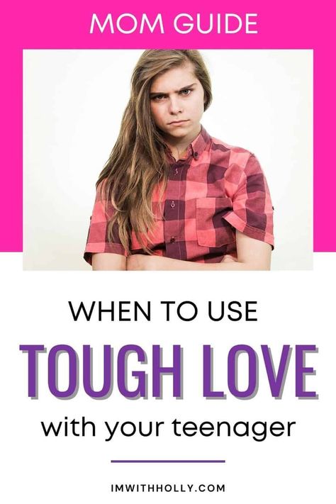 Is your teen struggling with your rules and boundaries? Here’s when you should use tough love to teach your teenager a lesson. Tough Love Parenting, Parenting Challenge, Parenting Tools, Mom Life Hacks, Love Is When, Parenting Techniques, Decision Making Skills, Parenting Strategies, Tough Love