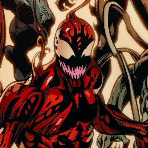 Carnage Comic Icons, Carnage Pfp Icon, Carnage Pfp, Carnage Comic Art, Marvel 616, Carnage Symbiote, Carnage Marvel, Comic Icons, Marvel Venom