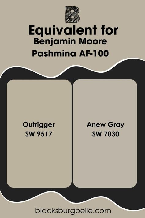 There’s no equivalent paint color from Sherwin Williams to match Benjamin Moore’s Pashmina. This is because every paint color is unique. However, Sherwin Williams’ Outrigger SW 9517 is so similar to Pashmina that they are the same color except from different brands. Anew Gray SW 7030 is also similar to Pashmina in many ways. Sw Outrigger, Sherwin Williams Outrigger, Outrigger Sherwin Williams, Slate Blue Paint Colors, Benjamin Moore London Fog, Benjamin Moore Pashmina, Slate Blue Paint, Anew Gray Sherwin Williams, Benjamin Moore Wythe Blue