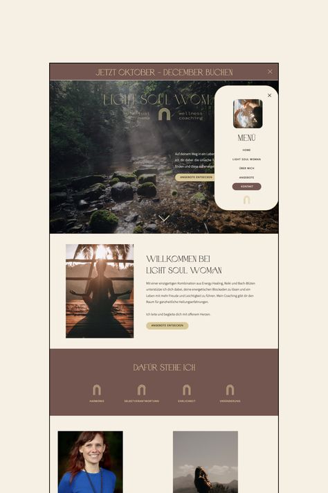 Retreat Website Design, Metaphysical Website Design, Spiritual Website Design, Mystic Website Design, Holistic Website Design, Aesthetic Website Design, Soul Woman, Yoga Brands, Woman Spiritual