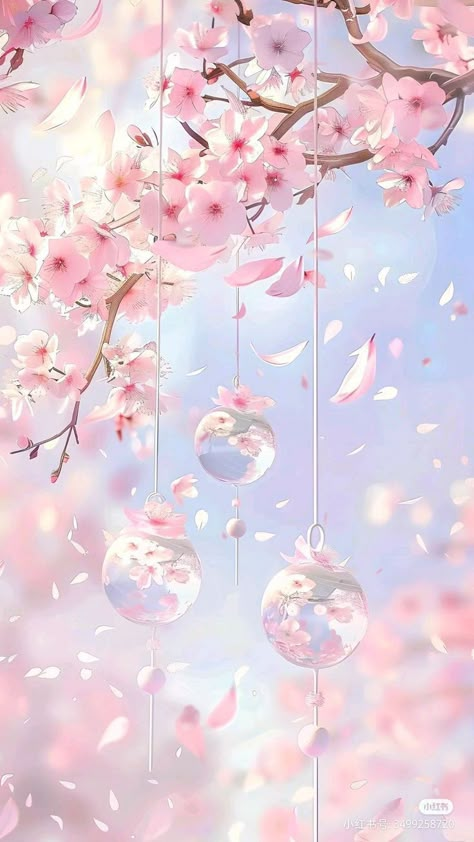 Frühling Wallpaper, Cherry Blossom Wallpaper, Really Cool Drawings, Dreamy Artwork, Lovely Flowers Wallpaper, Pretty Backgrounds, Art Gallery Wallpaper, Beautiful Landscape Wallpaper, Dessin Adorable