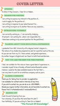 Job Interview Advice, Job Cover Letter, Interview Advice, Writing A Cover Letter, Resume Writing Tips, Essay Writing Skills, Job Interview Questions, Job Interview Tips, Business Writing