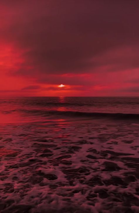 #aesthetic #redaesthetic #red #sea Red Tide Aesthetic, Red Lake Aesthetic, Sunset Red Aesthetic, Beach Red Aesthetic, Red Landscape Aesthetic, Red Profile Picture Aesthetic, Red Hour Aesthetic, Red Aesthetic Profile Picture, Red Sea Aesthetic