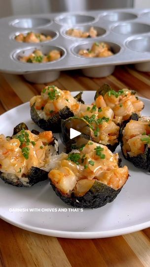 If you love fun sushi rolls but don’t want to go through the trouble of making them at home... I have you covered! 🍣👏🏻

Here are my Viral Crispy Shrimp Sushi Cups 🤤 | Kalejunkie | Kalejunkie · Original audio Crispy Shrimp Sushi, Sushi Cups, Sushi Salad, Charcuterie Appetizers, Shrimp Sushi, Crispy Shrimp, Sushi Time, Shrimp Dishes, Sushi Recipes