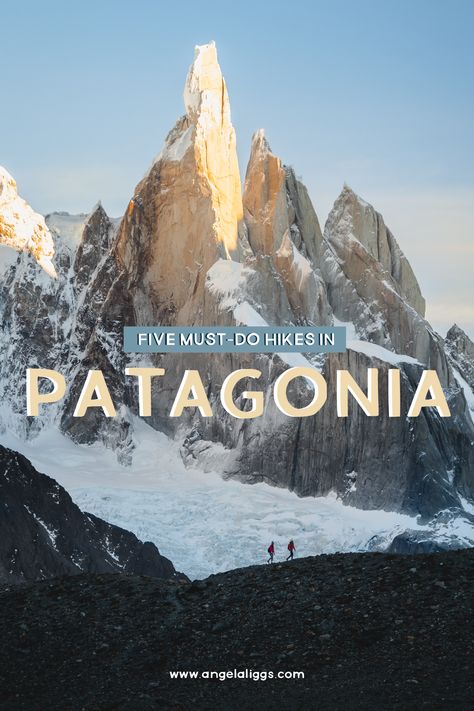 I have only scratched the surface of hiking in Patagonia but I will for sure be back for more. Until then, check out my top 5 hikes in Patagonia. Day hikes in Patagonia, fall hikes in Patagonia, what to wear hiking and so much more. Explore Patagonia and make it an unforgettable adventure! Patagonia Astetic, Patagonia Itinerary, Hiking In Patagonia, Patagonia Hiking, Patagonia Scenery, Europe Bucket List, Travel Bucket List Usa, Adventure Bucket List, Fall Hiking