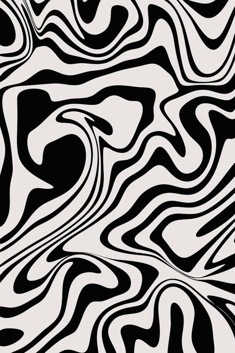 Black Swirls Wallpaper, Black And White Wavy Lines Wallpaper, Liquid Swirl Pattern, Liquid Pattern Design, Black And White Swirl Background, Beige Pattern Aesthetic, Black And Beige Wall Art, Aesthetic Patterns Black, Liquid Swirl Wallpaper