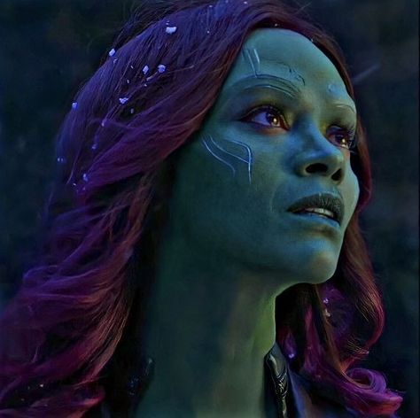 Gamora Makeup, Gamora Marvel, Avengers Characters, Zoe Saldana, Marvel Women, Marvel 3, Avengers Assemble, Guardians Of The Galaxy, Marvel Cinematic Universe