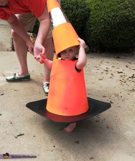 Traffic Cone - 2018 Halloween Costume Contest Traffic Cone Painted, Traffic Cone Costume, Cone Costume, Halloween Outfits For Kids, Traffic Cone, Homemade Costume, Costume Works, Scary Decorations, Halloween Express