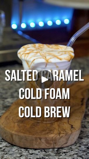 89K views · 292 reactions | Salted Caramel Cold Foam Cold Brew
-
60 Calories
Protein: 1g / Carbs: 3g / Fat: 4g 
Sugar: 1g
-
This is one of the greatest drinks of all time, but it doesn’t have to cost you $6 and a ton of calories..
-
Making coffee at home is easy, and cold foam is one of the best things ever. Just make sure your half & half/cream is super cold!
-
Instructions:
In a cup
1️⃣Add Ice 
2️⃣Add 2 Tbsp SF vanilla syrup
3️⃣Add 10-12 oz cold brew
Salted Caramel Cold Foam
4️⃣Pour 1-2oz half&half in a glass
5️⃣Add 1tsp SF salted caramel syrup
6️⃣Hand froth for 15-30 seconds
7️⃣ Pour it on top of your cold brew
Enjoy!
*optional: add caramel drizzle and splash of half & half, this will add roughly 50 more calories unless you use sugar free caramel drizzle.
-
If you’ve read this far, drop Salted Caramel Cold Foam, Caramel Cold Foam, Cold Foam Cold Brew, Making Coffee At Home, Salted Caramel Syrup, Sugar Free Caramel, Salted Carmel, Half And Half Cream, Caramel Drizzle