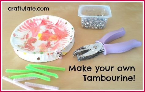 Craftulate: Make your own Tambourine Fireflies Art, Kindergarten Prep, Best Educational Toys, Maker Space, Music Week, Christmas Props, Junior League, Kids Music, Kids Crafting