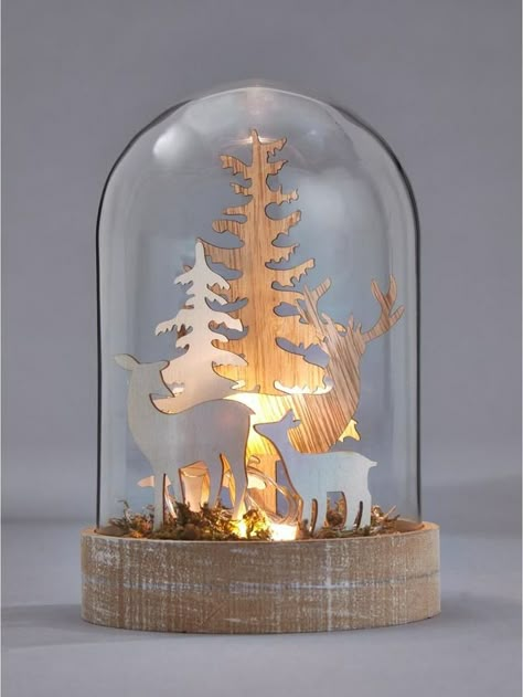 Cali Christmas, Lamps Handmade, Wooden Trees, Engraving Ideas, Laser Projects, Gisela Graham, Fir Trees, Winter Decoration, Noel Diy