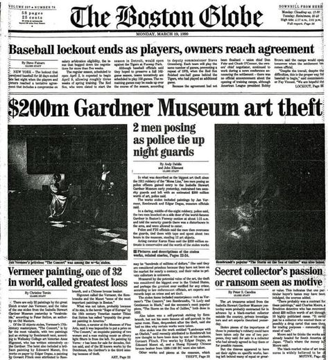 Five Things to Know About the Gardner Museum Heist—the Biggest Art Theft in Modern History | Smart News | Smithsonian Magazine Gardner Museum, Open Season, Rembrandt Van Rijn, Johannes Vermeer, Big Art, Modern History, Magic Art, Historical Romance, Old Master