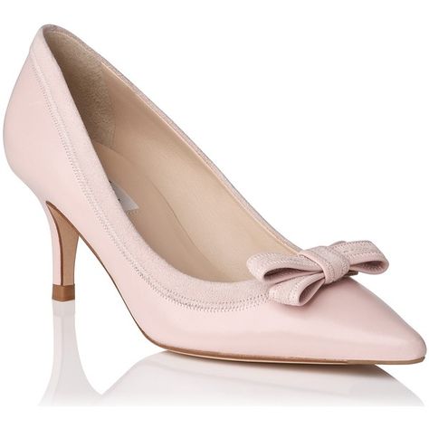 L.K. Bennett Lottie Bow Detail Leather Court Shoes , Pink (530 ILS) ❤ liked on Polyvore featuring shoes, pumps, heels, pink, pink leather pumps, pink pointed toe pumps, mid heel shoes, high heels stilettos and heels & pumps Pale Pink Heels, Lk Bennett Shoes, Heels Pink, Mid Heel Shoes, Mid Heels Pumps, Heels Stilettos, Bow Pumps, Pink Pumps, Bow Heels