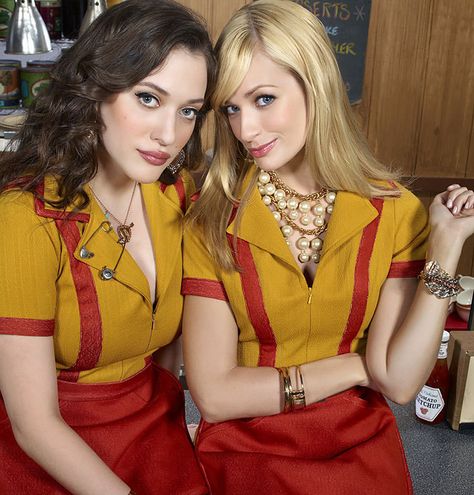 Which "2 Broke Girls" Character Are You? Kat Denning, 2 Broke Girl, Teenage Halloween Costumes, Beth Behrs, Fran Fine, 2 Broke Girls, Kat Dennings, Actrices Hollywood, Halloween Costumes College