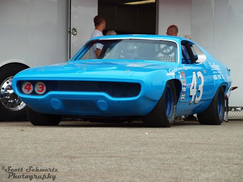 Plymouth Satellite Richard Petty Chequered Flag, Plymouth Satellite, Richard Petty, Auto Retro, Mopar Cars, Plymouth Roadrunner, Stock Car Racing, Chrysler Voyager, Vintage Race Car