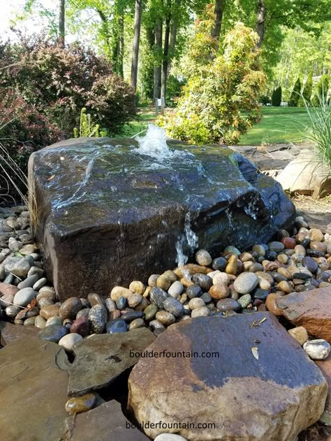 Buy Bubbling Rock Fountains Kits From Boulder Fountain | Ship All Over USA – Bubbler Rocks - Boulder Fountain Bouldering Quotes, Bouldering Photography, Diy Boulders, Boulder Drawing, Boulder Aesthetic, Bouldering Outfit, Fake Boulders, Boulder Landscaping, Boulder Fountain