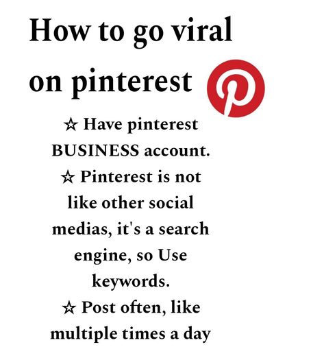 How to go viral on pinterest
How to blow up on pinterest
How to ger followers on pinterest
How to get famous on pinterest
How to grow account on pinterest
Pinterest account growth
Pinterest tips How To Get Likes On Pinterest, How To Go Viral On Pinterest, How To Grow Your Pinterest Account, How To Get Pinterest Followers, How To Blow Up On Pinterest, Aesthetic Pinterest Account Ideas, How To Get Popular On Pinterest, How To Get More Followers On Pinterest, How To Repost On Pinterest