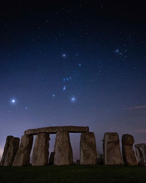 📷 Josh Dury Photo-Media Werewolf Art, Spring Equinox, Ancient Temples, Happy Spring, Stonehenge, Watercolor Art Prints, Magical Places, Middle Earth, Night Sky