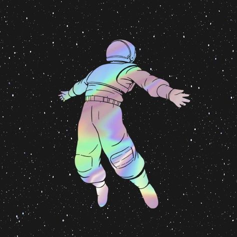 Floating Person Aesthetic, Floating In Space Pose, Person Floating In Space, Floating In Space Aesthetic, Space Pfp Aesthetic, Floating In Space Drawing, Freedom Art Drawings, Floating Poses Drawing, Floating In Space Art