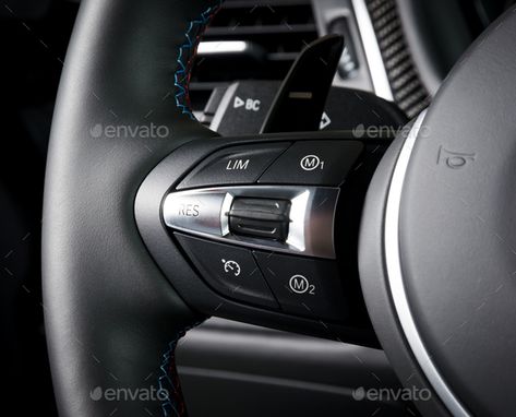 Cruise control buttons on the steering wheel by gargantiopa. Control buttons on steering wheel. Car interior. Car detail, cruise control switch. #AD #steering, #wheel, #gargantiopa, #Cruise Car Detail, Luxury Car Interior, Interior Car, Dashboard Design, Volvo Xc90, Cruise Control, Car Interior, Steering Wheel, Luxury Cars