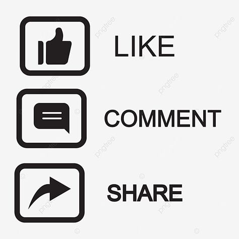 Like Comment Share Save Icon Instagram, Like Follow Share Icon, Like Follow Share Instagram, Overlay Icon, Button Clipart, Comment Button, Youtube Subscribe Button, Editing Overlays, Like Png