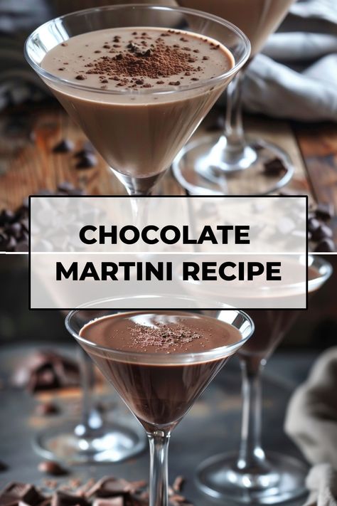 Indulge in a decadent treat with this easy chocolate martini recipe. This rich and creamy cocktail is perfect for a special occasion or just to treat yourself after a long day. Follow the simple steps to mix up this luxurious drink at home in no time. Impress your guests with a delicious chocolate martini that looks as good as it tastes. Whether you're hosting a party or simply unwinding, this recipe is sure to be a hit. Martini Recipes Easy, Strawberry Daiquiri Recipe, Chocolate Martini Recipe, Chocolate Baileys, Daiquiri Recipe, Creamy Cocktails, Hosting A Party, Craft Cocktail Recipe, Desserts In A Glass