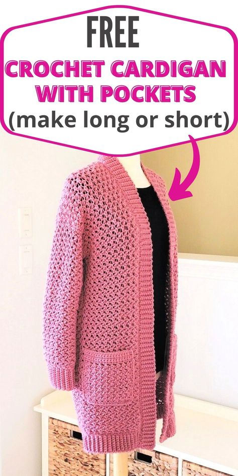 Crochet Long Cardigan Pattern, Chelsea Cardigan Crochet Cardigan Pattern Free Women, Crochet Long Cardigan, Long Crochet Cardigan, Crochet Cardigan Tutorial, Crochet Cardigan Free, Crochet Jacket Pattern, Square Cardigan, Crochet Cardigan Pattern Free, Gilet Crochet