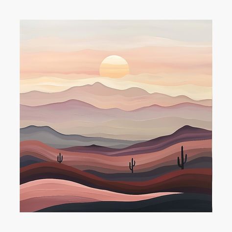 Get my art printed on awesome products. Support me at Redbubble #RBandME: https://www.redbubble.com/i/photographic-print/Modern-Abstract-Mexican-Desert-Landscape-by-MashMashDesign/162244916.6Q0TX?asc=u Minimalist Desert Landscape, Mexican Desert Landscape, Desert Landscape Art, Mexican Desert, Grey Scale, Living Room Painting, Scale Art, Room Painting, Desert Art