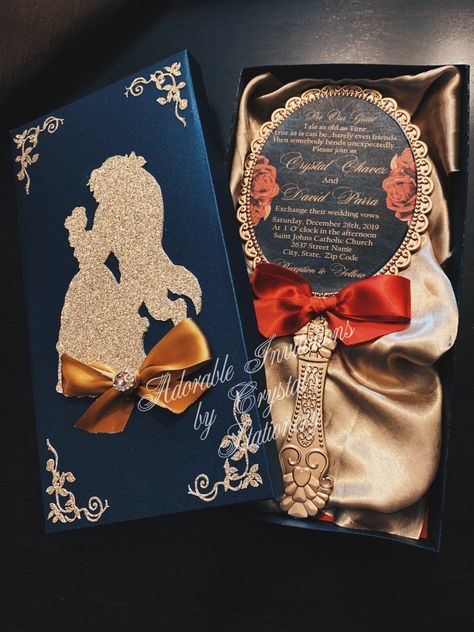 Beauty And The Beast Wedding Invitations, Beauty And The Beast Quince, Beauty And The Beast Wedding Theme, Beauty And Beast Birthday, Beauty And The Beast Wedding, Beauty And Beast Wedding, Beauty And The Beast Theme, Quince Invitations, Quinceanera Planning