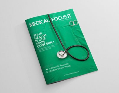 Medical Magazine Cover Design, Health Cover Page, Medical Book Cover, Medical Magazine, Health Branding, Branding Layout, Magazine Cover Page, Education Magazine, Indesign Magazine