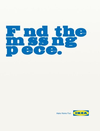 Design Inspiration: Typography in Advertising - DesignM.ag Ikea Ad, Funny Commercial Ads, Funny Commercials, Ad Of The World, Commercial Ads, Lettering Inspiration, Great Ads, Typography Lettering, Persuasive Writing